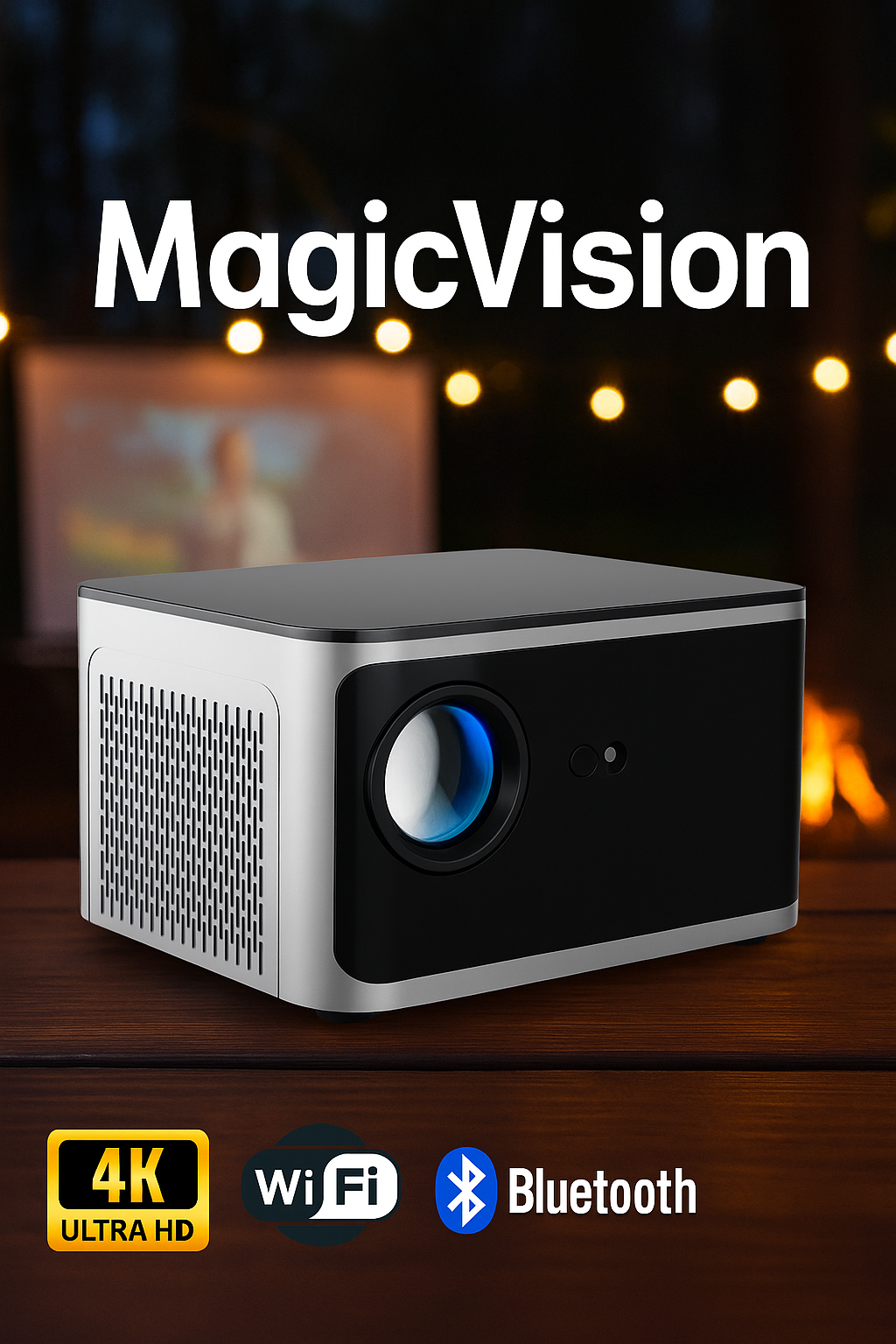 MagicVision - Kraftfull projektor med 580 ANSI-lumen & äkta biokänsla
