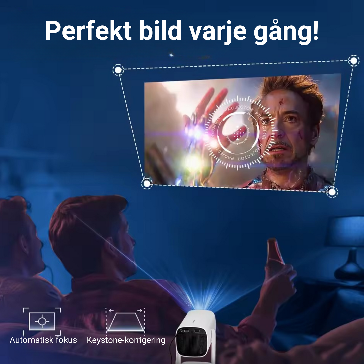 MiniLux 360 - Batteridriven hemmabio med WiFi & 4000+ streamingappar