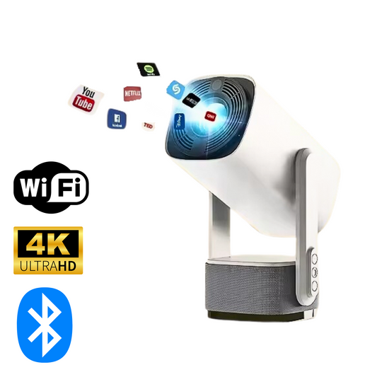 MiniLux 360 - Batteridriven hemmabio med WiFi & 4000+ streamingappar
