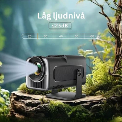 MiniLux Pro 2 - Smart Miniprojektor med Bluetooth och WiFi, Vit (2025 Modell)